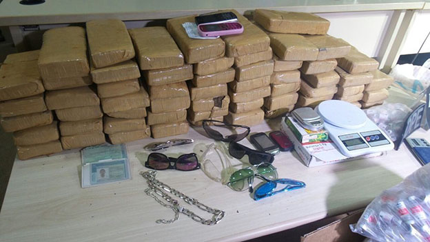 Material apreendido (Créditos: Bruno Felix/TNH1)