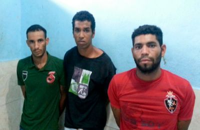 Pauliano Silva dos Santos, José Carlos da Conceição dos Santos e José Paulo Gomes dos Santos. (Foto: Ascom/PC)