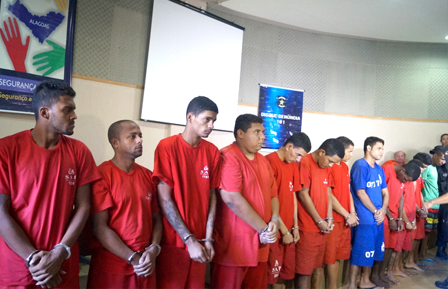 Foram apresentados 17 acusados envolvidos nos atos de vandalismo. (Foto: Ascom/PC)