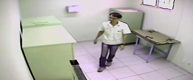 Imagens das câmeras de segurança ajudaram no esclarecimento das mortes do gerente e da ex-namorada (Foto: Ascom/PC)