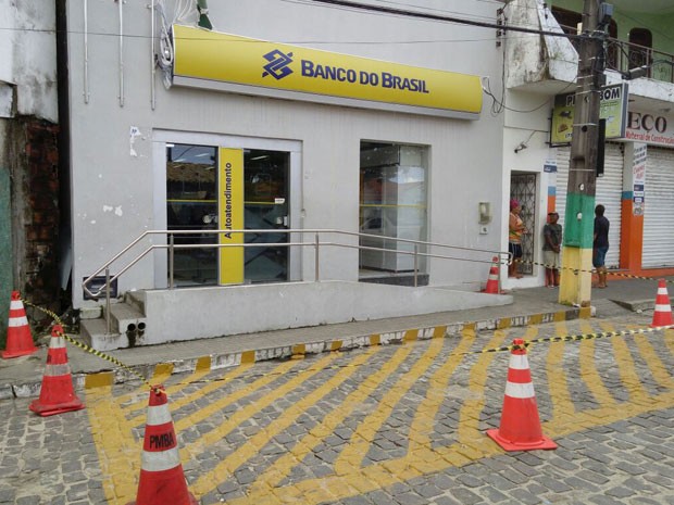 Banco do Brasil de Conde, na Bahia, é isolado para perícia (Foto: Arquivo Pessoal)