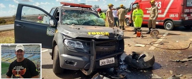 Sargento de Alagoas morre em grave acidente em Cristalina (GO)