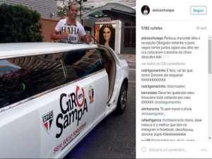 Aloísio Chulapa ostenta em São Paulo, anda de limousine, mas não esquece o danone