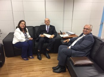 Rogério Teófilo é recebido em Brasília pelo ministro Osmar Terra para discutir área social