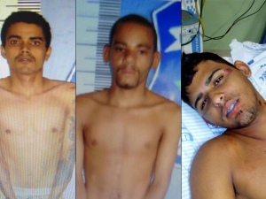 Polícia divulgou imagens de três dos cinco fugitivos FOTO: DIVULGAÇÃO