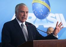 Temer anuncia em Maceió liberação de 1 bi para obras hídricas no país