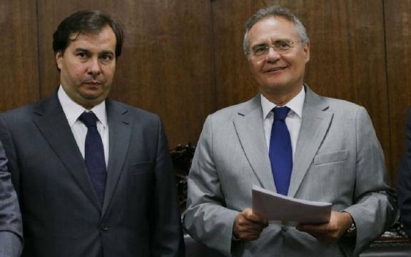 Renan vai se empenhar para reeleger Rodrigo Maia presidente