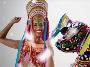 Globeleza aparece vestida na vinheta do Carnaval 2017