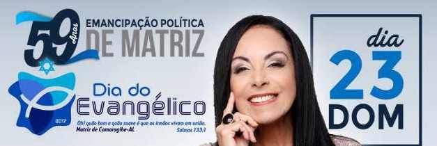 Matriz aniversaria comemorando sucesso administrativo