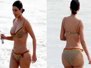 Kim Kardashian perde 100 mil seguidores na web após foto com celulite