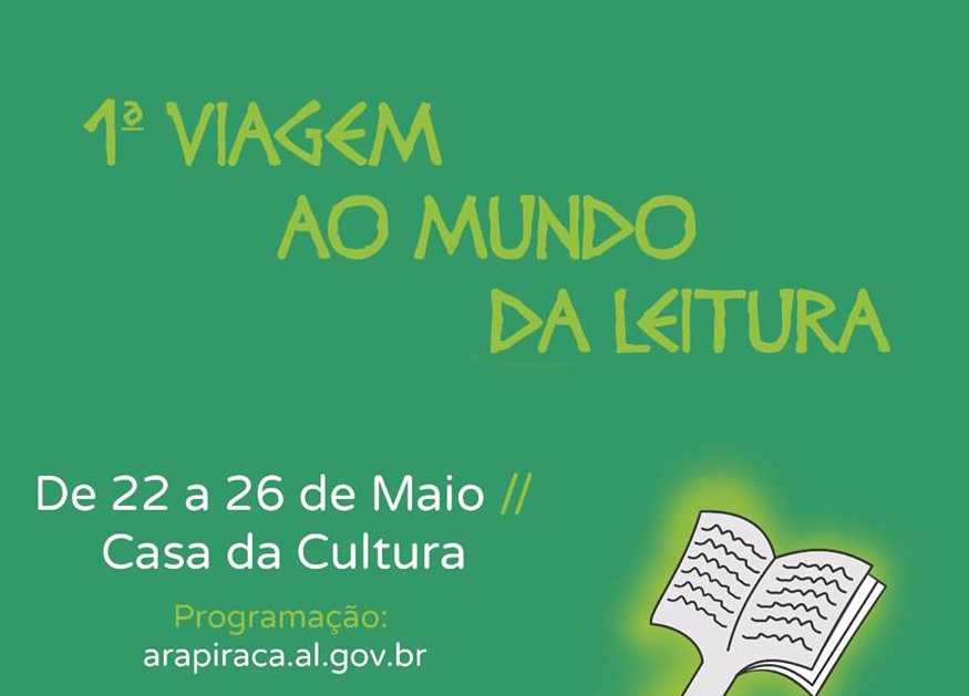 Arapiraca embarca na sua 1ª Viagem ao Mundo da Leitura nesta segunda-feira
