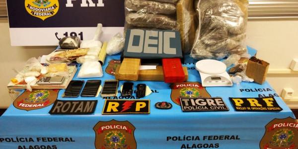 Operação de Gecoc, PF, PRF, PC e PM faz maior apreensão de ‘skunk’ em Alagoas