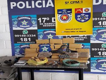 Em Marechal Deodoro polícia apreende mais de 40 quilos de maconha