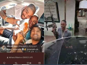 Adriano, ‘Imperador’, volta a aparecer em foto com traficante