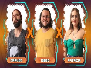Caruso, Diego e Patrícia formam Paredão do BBB18