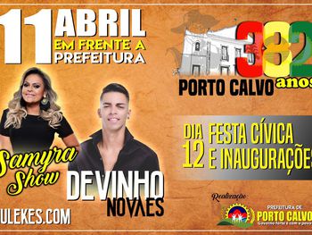 Fenômeno Devinho Novaes cantará na festa dos 382 anos  de Porto Calvo
