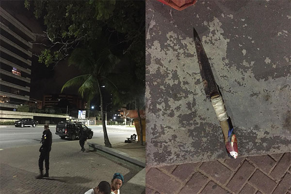 Morador de rua é preso acusado de tentativa de homicídio