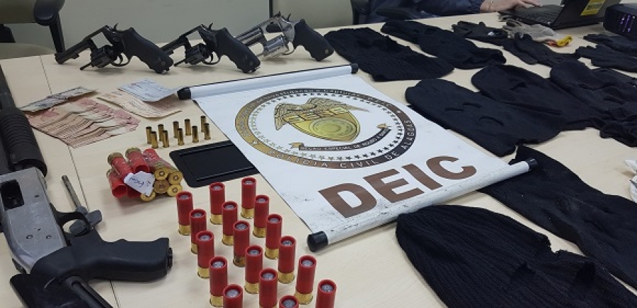 Polícia prende sete pessoas, 30 kg de explosivos e armas utilizados em assaltos a bancos