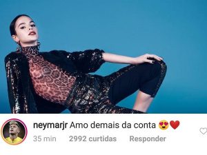 Da Rússia, Neymar se declara para Bruna Marquezine e recebe resposta inusitada