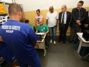 Justiça inicia cadastro biométrico do Presídio do Agreste