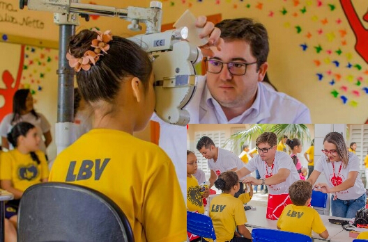 Ótica beneficia crianças da LBV em Maceió com doações  de óculos