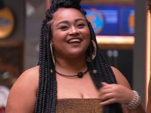 Rízia para Tiago Leifert: ‘Quando você aparece, me tremo toda’