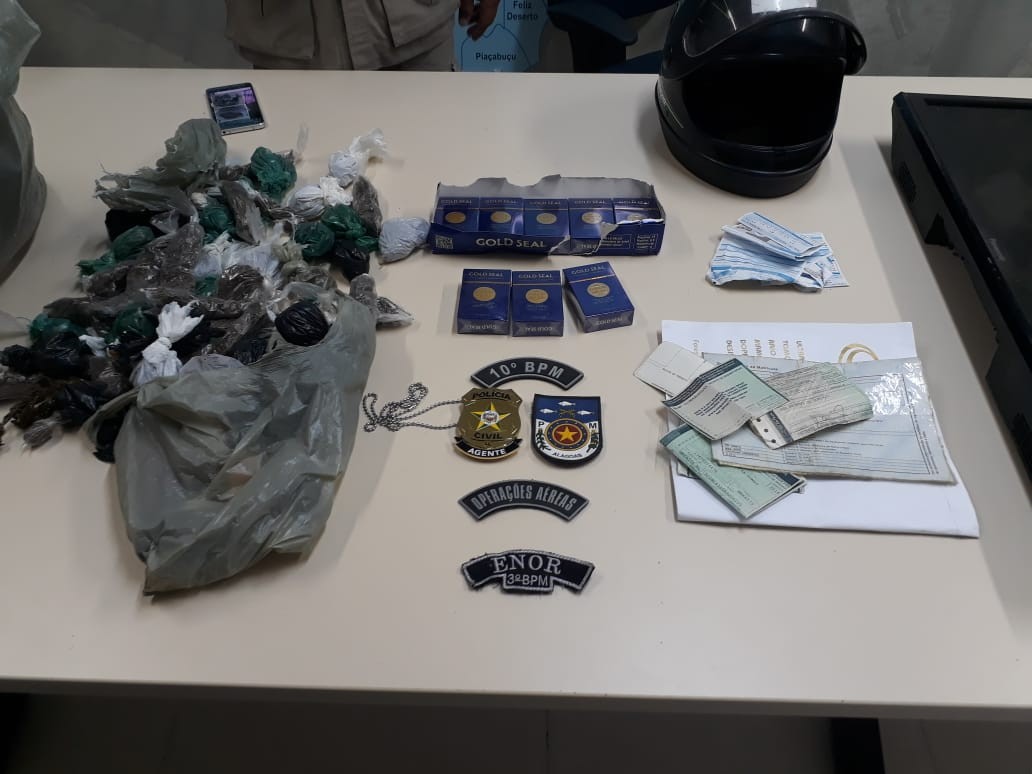 Jovem é preso suspeito de tráfico de drogas durante operação em Igaci