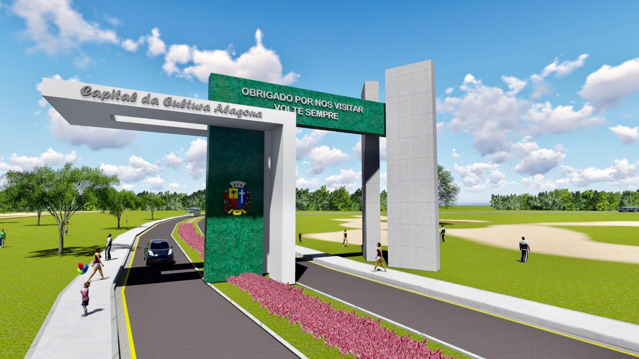 Palmeira dos Índios ganhará três portais de entrada da cidade