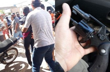 Vídeo. Briga termina em tiroteio e um ferido na Baixa Grande, em Arapiraca
