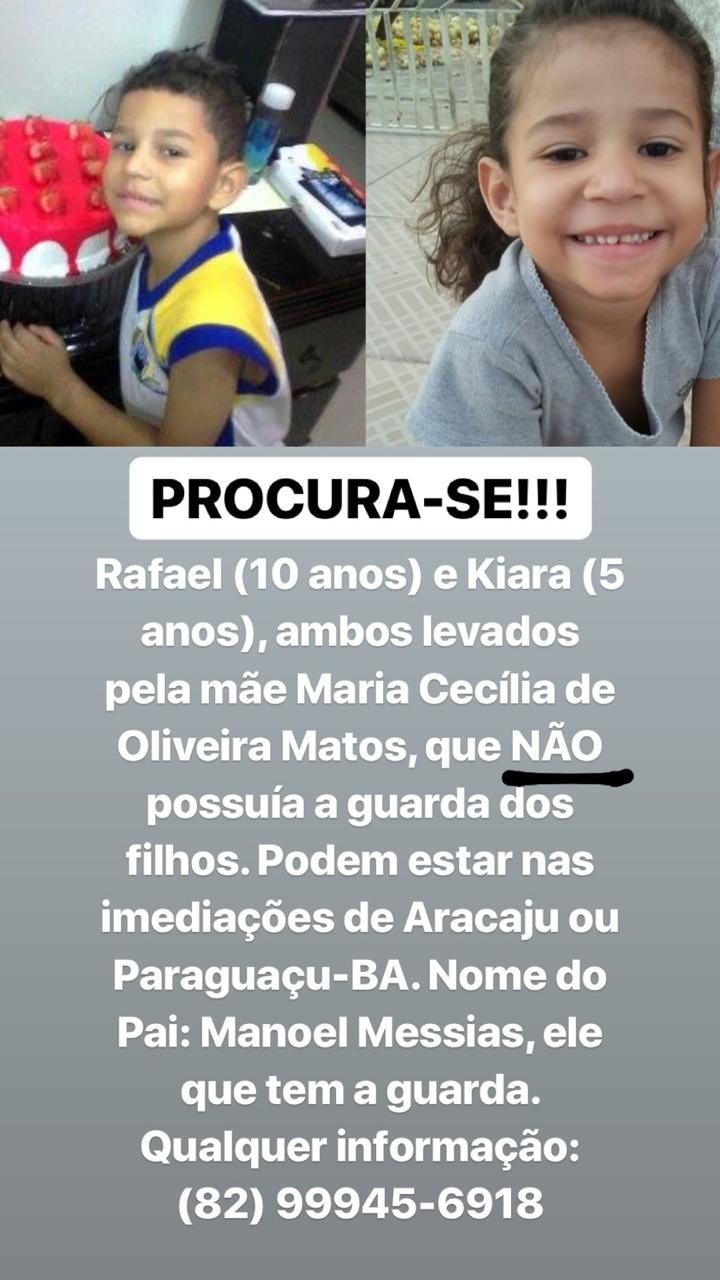 Pai desesperado procura por filhos que foram raptados pela mãe em Arapiraca