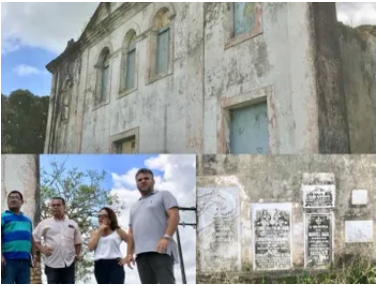 Prefeita anuncia revitalização de igreja centenária em Chã Preta/AL