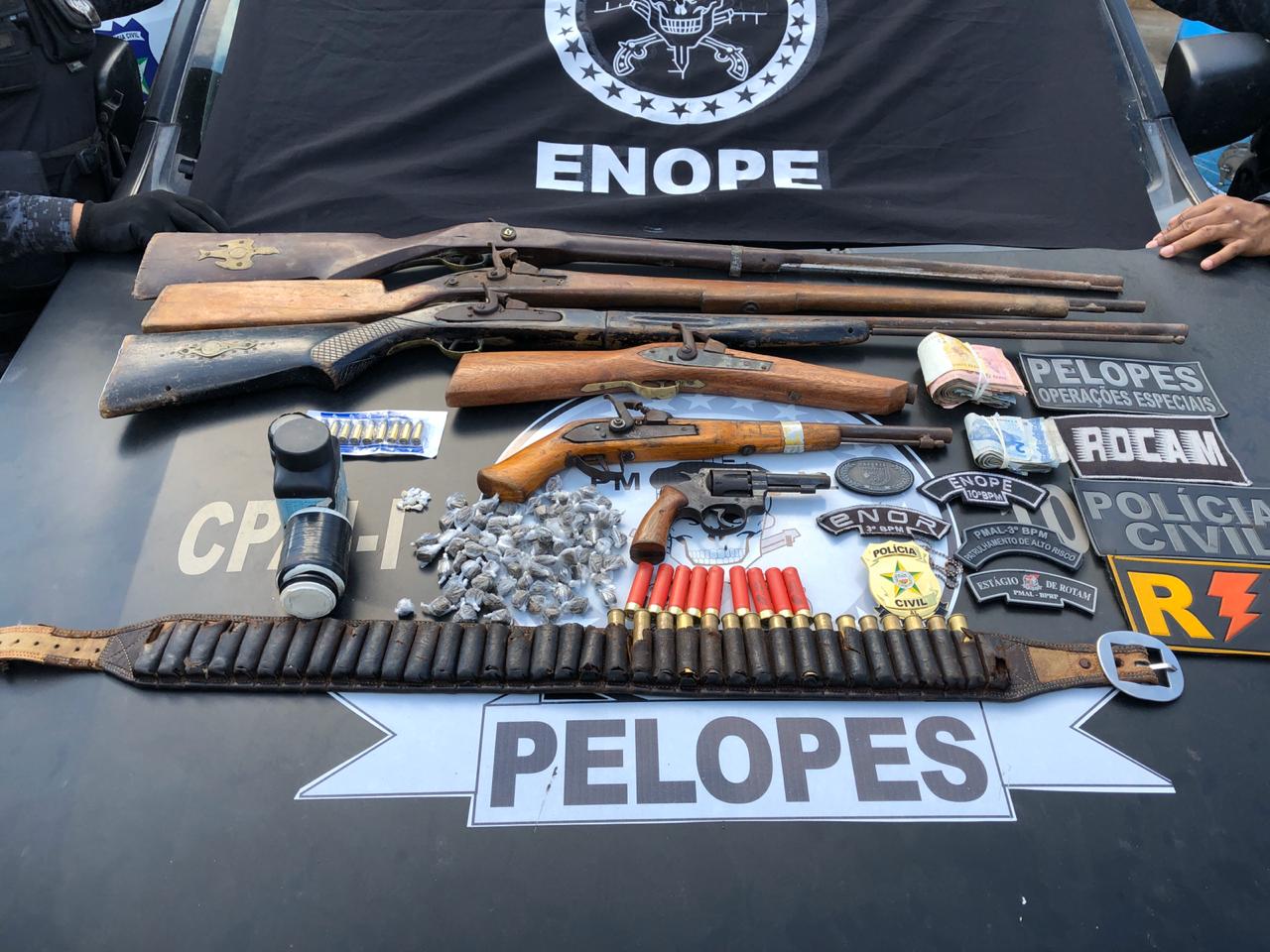 Quatro são presos em operação realizada em Palmeira e Estrela de Alagoas