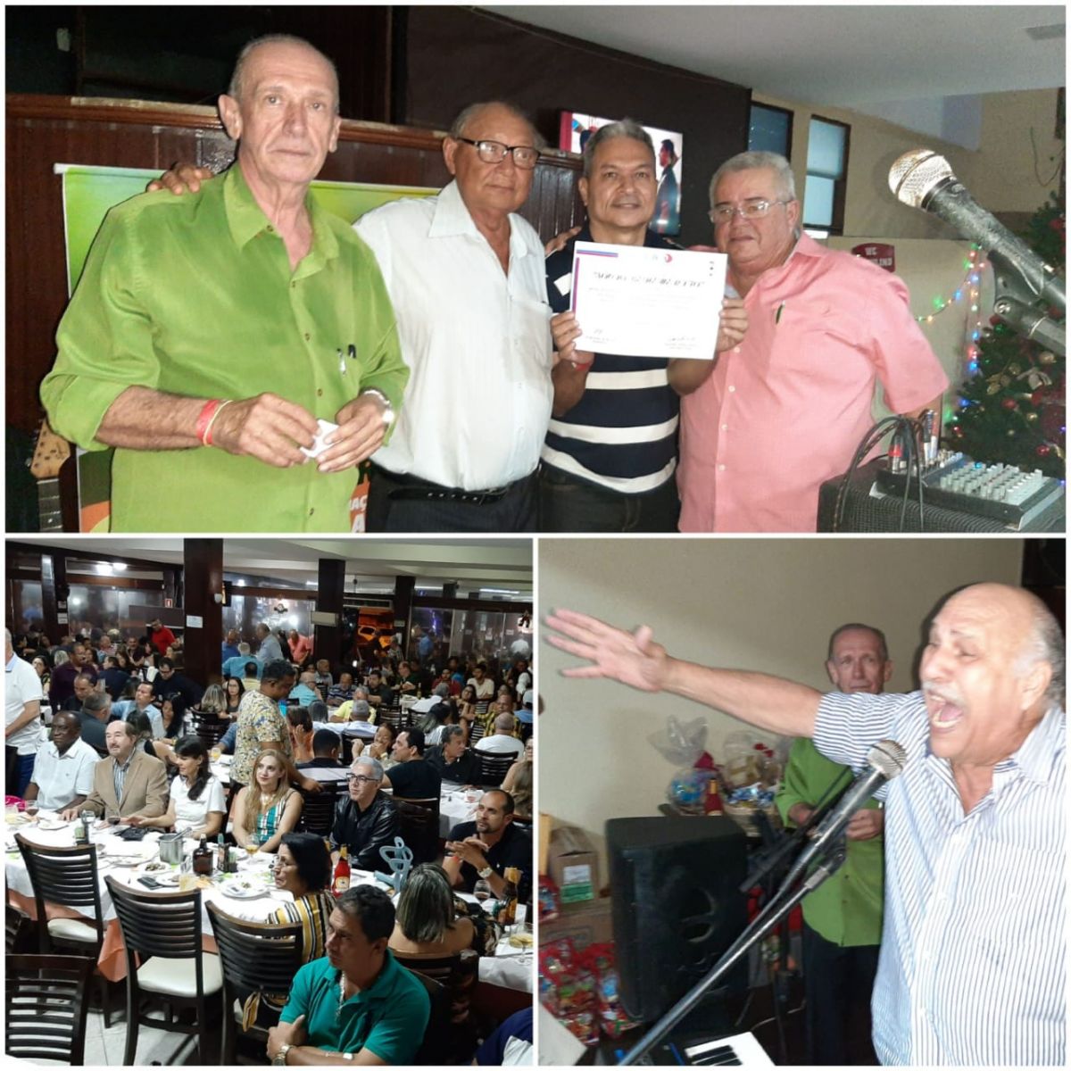 Cronistas esportivos da ACEA se confraternizam numa  grande noite festiva em Maceió