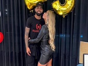 Gabigol briga com Rafaella e é barrado em festa de Neymar