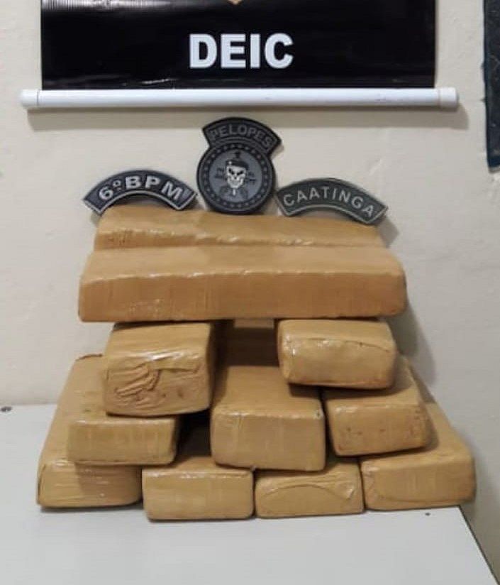 Mulher é presa com 11 tabletes de maconha escondidos em mochila, em Japaratinga