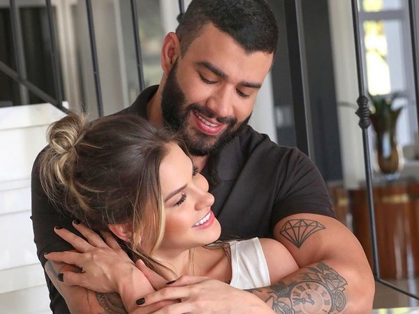 Gusttavo Lima tenta convencer Andressa Suita de que não a traiu, diz Extra