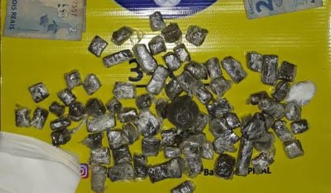 Jovem de 18 anos é preso em Igaci por tráfico de drogas