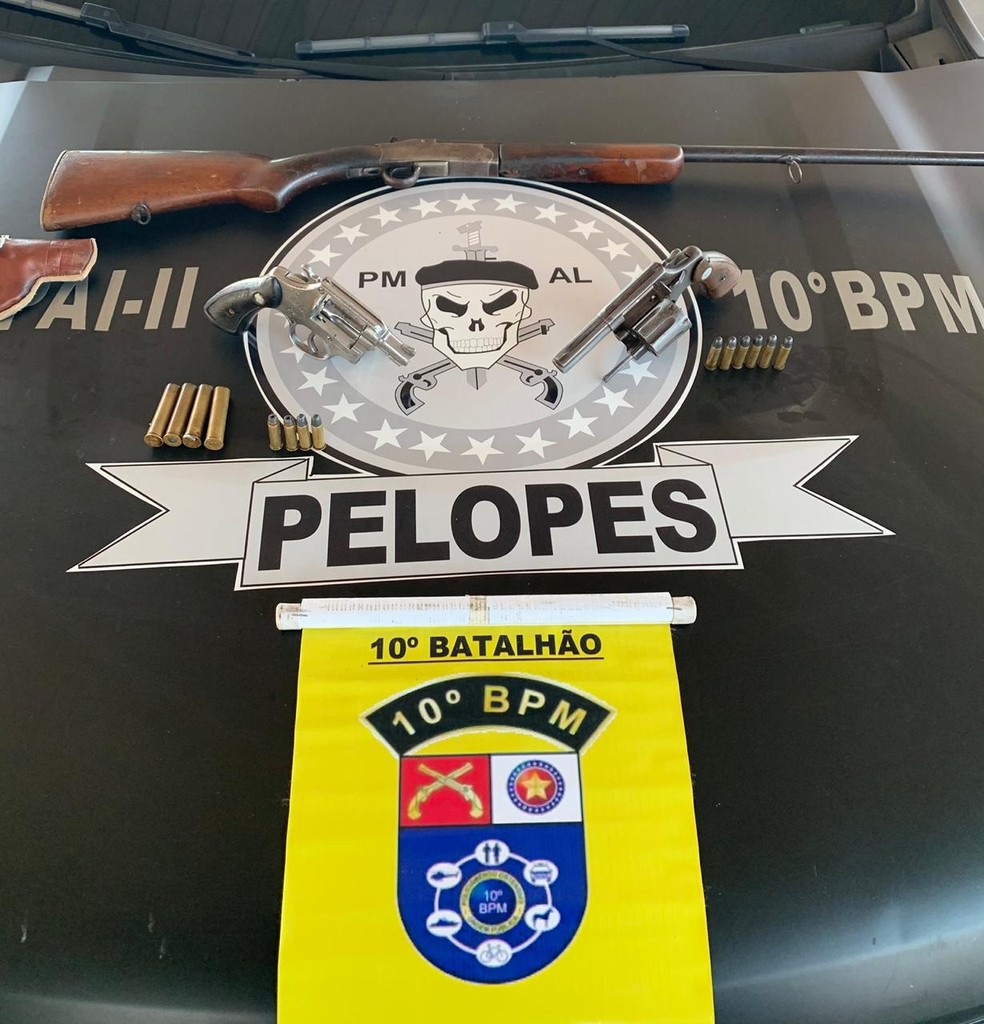 Homem é preso com espingarda e munições em operação em Palmeira e mais dois municípios