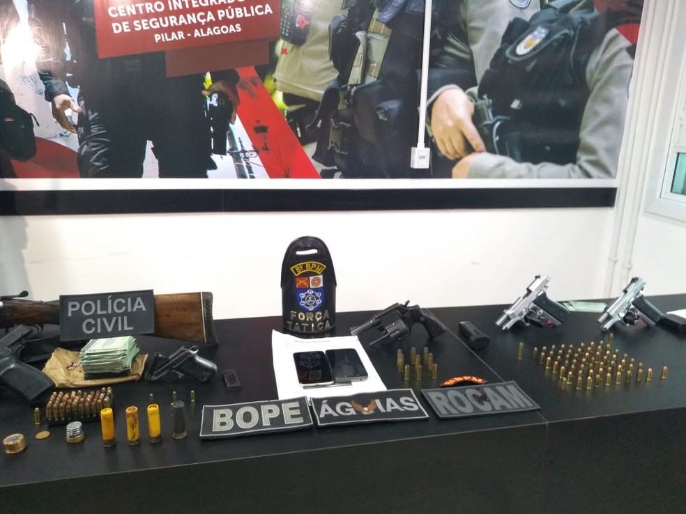 Operação prende suspeitos de homicídio e tráfico de drogas em Pilar e Campo Alegre, AL