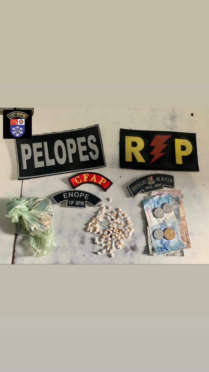 Homens são flagrados com 80 pedras de crack em Palmeira dos Índios