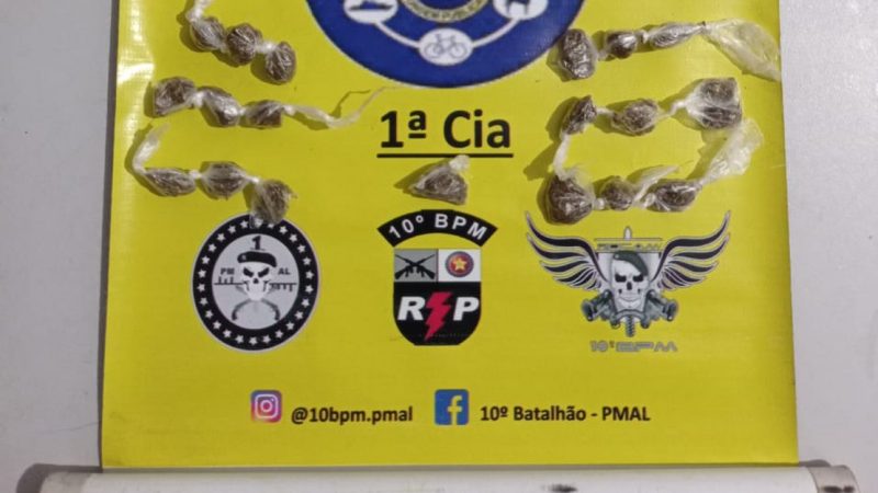 Menor é apreendido por tráfico em Palmeira dos Índios