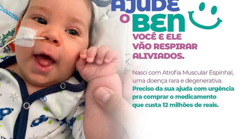 Família de bebê alagoano diagnosticado com AME arrecada R$ 12 mi para a compra de medicamento