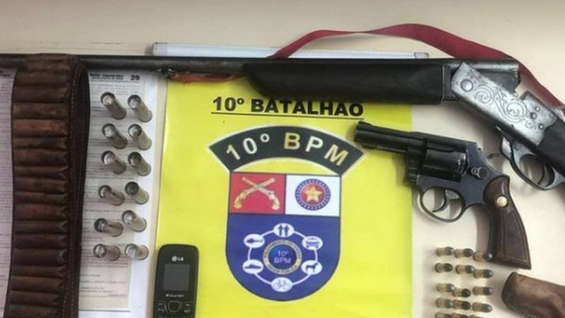 Homem é preso por posse e porte ilegal de armas em Igaci