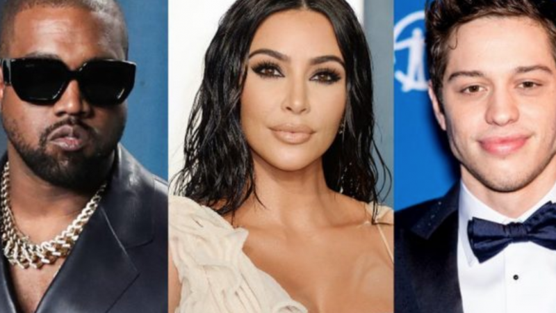 Kanye acusa Pete Davidson de lhe enviar foto na cama de Kim Kardashian