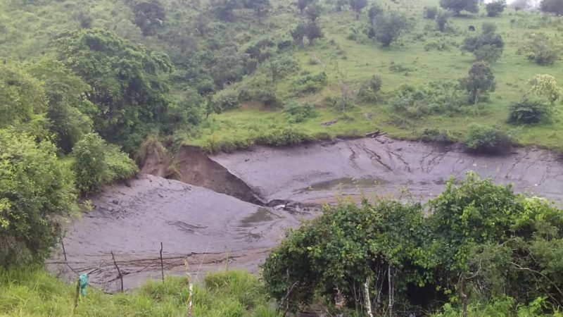 Vídeo mostra que temporal provocou rompimento de barragem no quilombo de Tabacaria