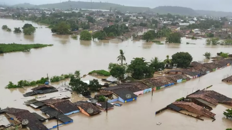 Sobe para 57 o número de cidades de Alagoas em emergência por causa das chuvas