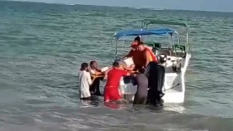 Batida entre jet skis deixa duas pessoas feridas no mar de Maragogi