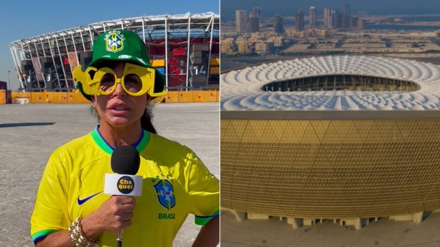 ‘Correspondente’ da Copa no Catar, Gretchen vai para o estádio errado para cobrir o jogo do Brasil