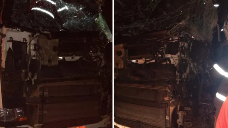 Motorista de caminhão perde dedo do pé em acidente com carreta em Marechal Deodoro, AL