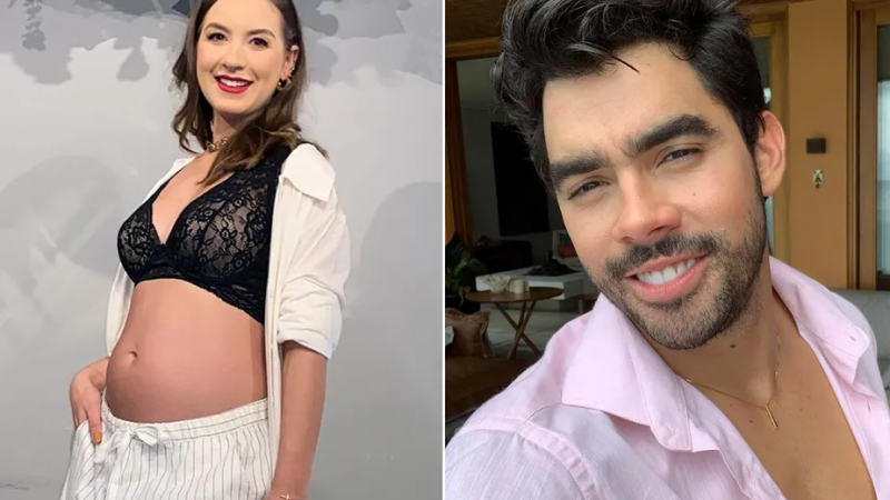 Ex-noiva de Gabriel Diniz mostra barriga da primeira gravidez